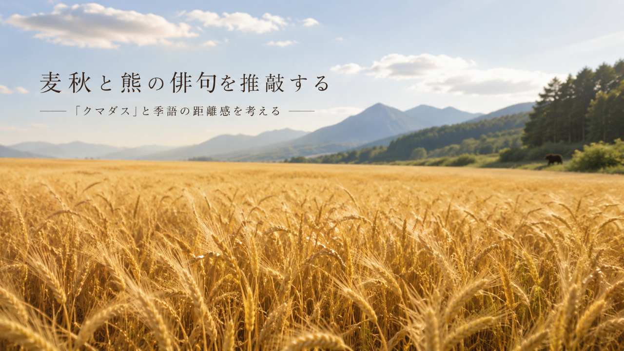 麦秋と熊の俳句を推敲する